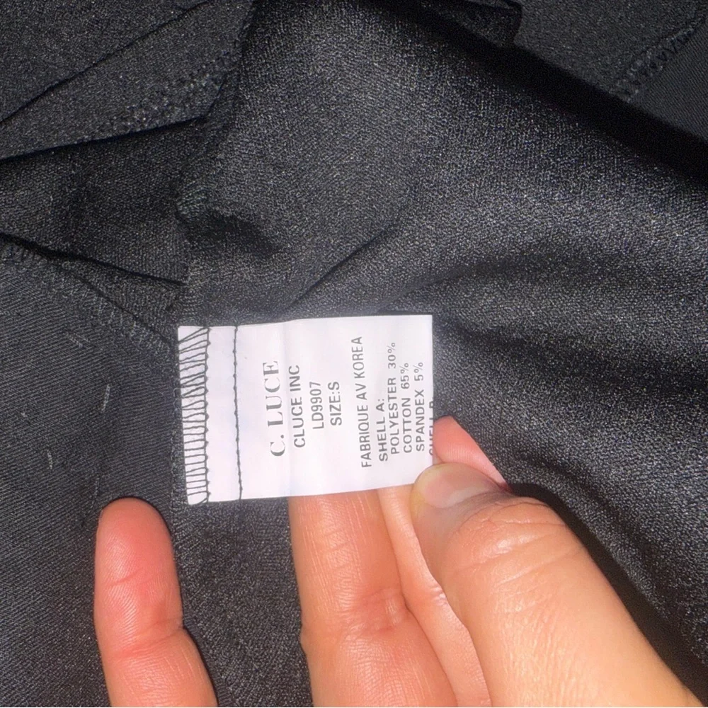 C. Luce Black Long Sleeve Lace Dress - Picture 8 of 8